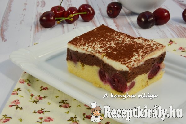 Cseresznyés sajtos kocka ch csökkentett